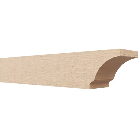 Ekena Millwork 6in. W x 6in. H x 32in. L Moab Woodgrain TimberThane Rafter Tail, Primed Tan RFTUR06X06X32MOARCPR